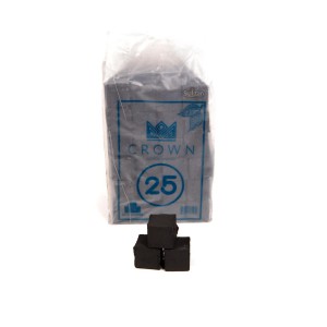 Уголь кокосовый Crown Hocera 1 кг (72 шт), большой кубик (без картонной упаковки)